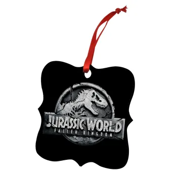 Jurassic world, Στολίδι Χριστουγεννιάτικο στολίδι polygon ξύλινο 7.5cm