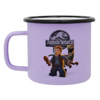 Jurassic world, Κούπα Μεταλλική εμαγιέ ΜΑΤ Light Pastel Purple 360ml