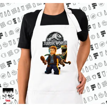 Jurassic world, Ποδιά μακριά Σεφ ολόσωμη με τσέπες white (ΕΝΗΛΙΚΩΝ)