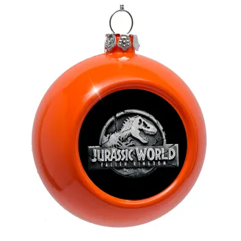 Jurassic world, Orange Christmas tree ornament bauble 8cm