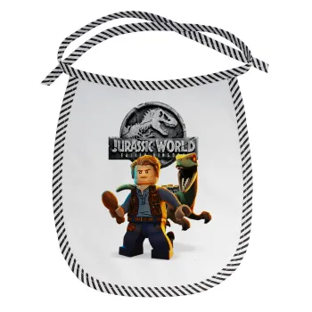 Jurassic world, Σαλιάρα μωρού αλέκιαστη με κορδόνι Μαύρη