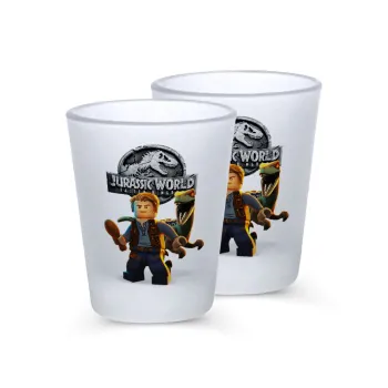 Jurassic world, Σφηνοπότηρα γυάλινα 45ml του πάγου (2 τεμάχια)
