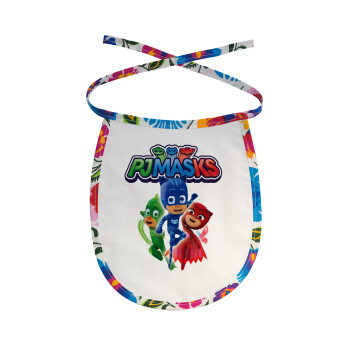 PJ masks, Σαλιάρα μωρού αλέκιαστη με κορδόνι Χρωματιστή