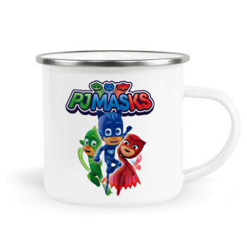 PJ masks, Κούπα Μεταλλική εμαγιέ λευκη 360ml