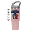 ΡΟΖ χρώματος Θερμός Ανοξείδωτο 890ml (30oz) με χερούλι