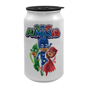 PJ masks, Κούπα ταξιδιού μεταλλική με καπάκι (tin-can) 500ml