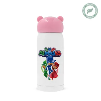 PJ masks, Pink stainless steel thermal flask, 320ml