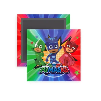 PJ masks, Μαγνητάκι ψυγείου τετράγωνο διάστασης 5x5cm