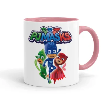 PJ masks, Κούπα χρωματιστή ροζ, κεραμική, 330ml