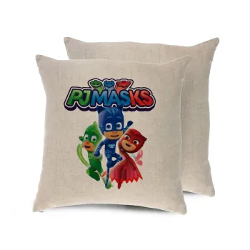 PJ masks, Μαξιλάρι καναπέ ΛΙΝΟ 40x40cm περιέχεται το  γέμισμα
