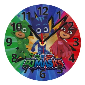 PJ masks, Ρολόι τοίχου γυάλινο (20cm)