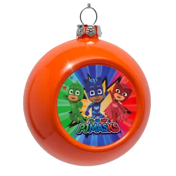 PJ masks, Orange Christmas tree ornament bauble 8cm