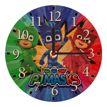 PJ masks, Ρολόι τοίχου ξύλινο plywood (20cm)
