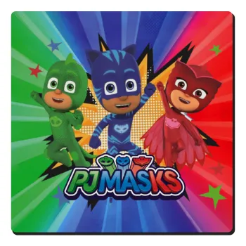 PJ masks, Τετράγωνο μαγνητάκι ξύλινο 6x6cm
