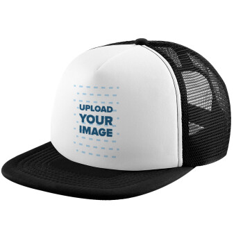 Το δικό σου σχέδιο, Καπέλο Soft Trucker με Δίχτυ Black/White 