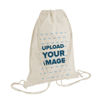 Το δικό σου σχέδιο, Τσάντα πλάτης πουγκί GYMBAG natural (28x40cm)
