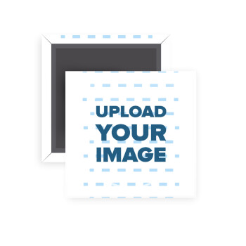 Upload your logo, Μαγνητάκι ψυγείου τετράγωνο διάστασης 5x5cm