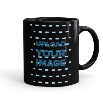 Upload your logo, Mug black, ceramic, 330ml