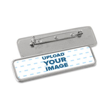 Το δικό σου σχέδιο, Name Tags/Badge Metal Pin/Safety  (7x2cm)