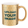 Mug ceramic, gold mirror, 330ml