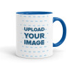Mug colored blue, ceramic, 330ml
