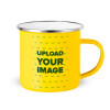 Yellow Enamel Metallic Cup 360ml