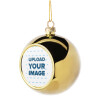 Χριστουγεννιάτικη μπάλα δένδρου Χρυσή 8cm