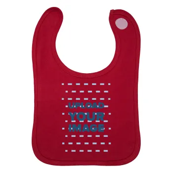 Το δικό σου σχέδιο, Σαλιάρα με Σκρατς Κόκκινη 100% Organic Cotton (0-18 months)