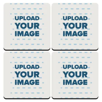 Το δικό σου σχέδιο, ΣΕΤ 4 Σουβέρ ξύλινα τετράγωνα (9cm)