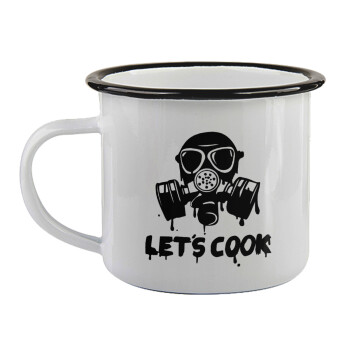 Let's cook mask, Κούπα εμαγιέ με μαύρο χείλος 360ml