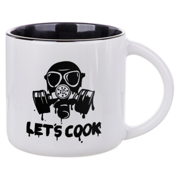 Let's cook mask, Κούπα κεραμική 400ml Λευκή/Μαύρη
