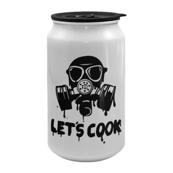 Let's cook mask, Κούπα ταξιδιού μεταλλική με καπάκι (tin-can) 500ml