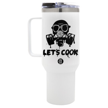 Let's cook mask, Mega Stainless steel Tumbler with lid, double wall 1,2L