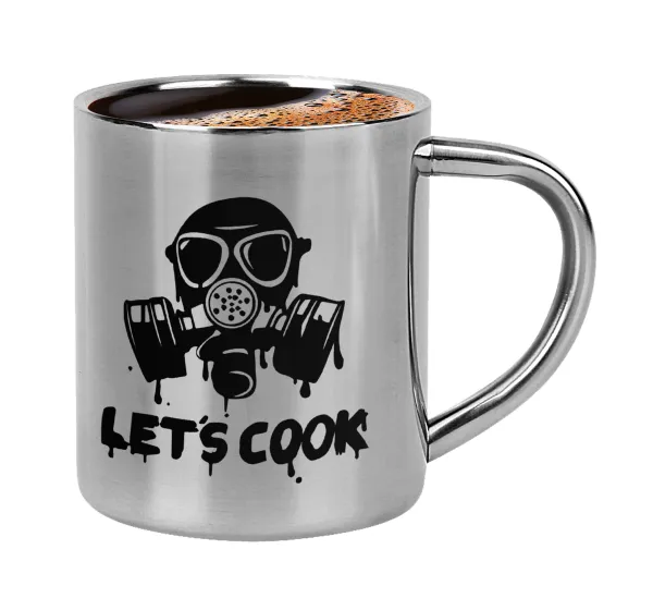 Let's cook mask — Double-wall metal cup for espresso (220ml)