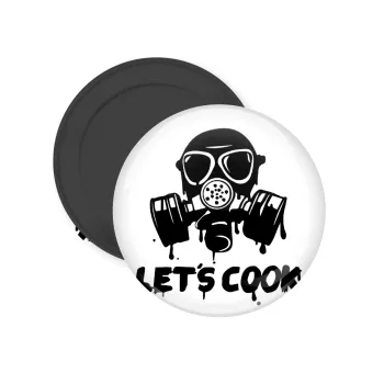 Let's cook mask, Μαγνητάκι ψυγείου στρογγυλό διάστασης 5cm