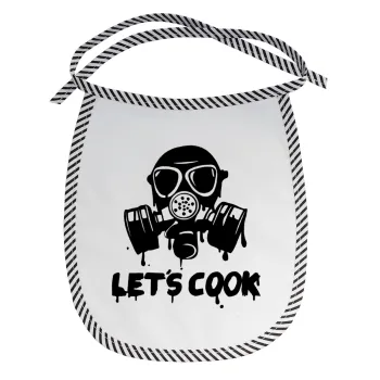 Let's cook mask, Σαλιάρα μωρού αλέκιαστη με κορδόνι Μαύρη