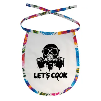 Let's cook mask, Σαλιάρα μωρού αλέκιαστη με κορδόνι Χρωματιστή
