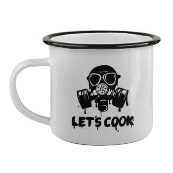 Let's cook mask, Κούπα εμαγιέ με μαύρο χείλος 360ml