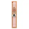 Easter Set, wooden keychain & scented flat Easter candle (30cm) (PINK)