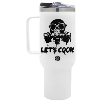 Let's cook mask, Mega Tumbler με καπάκι, διπλού τοιχώματος (θερμό) 1,2L