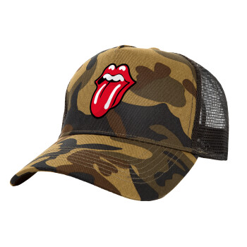 Rolling Stones Kiss, Καπέλο Structured Trucker, (παραλλαγή) Army