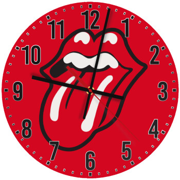 Rolling Stones Kiss, Ρολόι τοίχου ξύλινο (30cm)