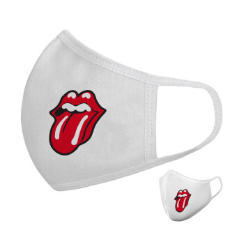 Rolling Stones Kiss, Μάσκα υφασμάτινη υψηλής άνεσης παιδική (Δώρο πλαστική θήκη)