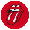 Rolling Stones Kiss, Mousepad Στρογγυλό 20cm