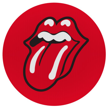 Rolling Stones Kiss, Mousepad Round 20cm