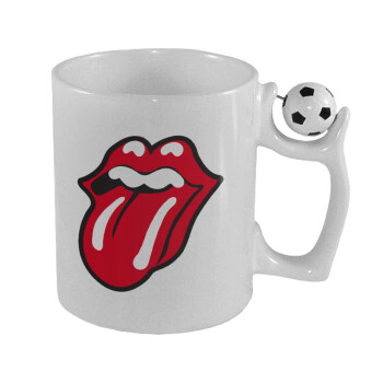 Rolling Stones Kiss, Κούπα με μπάλα ποδασφαίρου , 330ml