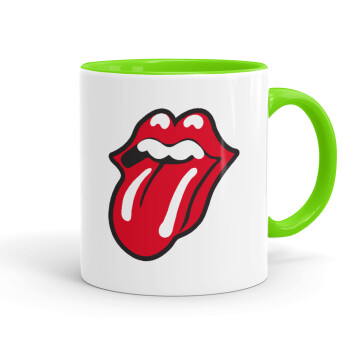 Rolling Stones Kiss, Κούπα χρωματιστή βεραμάν, κεραμική, 330ml