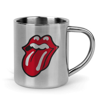 Rolling Stones Kiss, Mug Stainless steel double wall 300ml