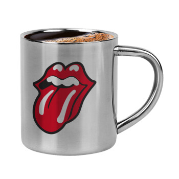 Rolling Stones Kiss, Κουπάκι μεταλλικό διπλού τοιχώματος για espresso (220ml)