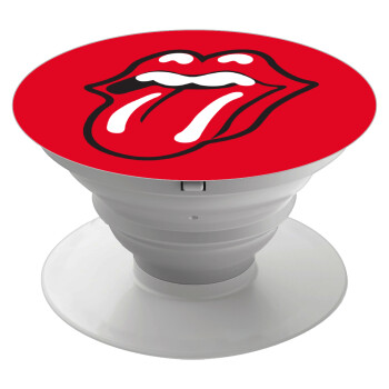 Rolling Stones Kiss, Phone Holders Stand  White Hand-held Mobile Phone Holder